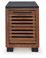 Kallari Warm Brown/Black Chair Side End Table (Online Special Price) - Ornate Home