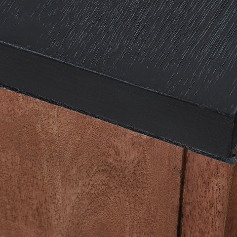 Kallari Warm Brown/Black Chair Side End Table (Online Special Price) - Ornate Home