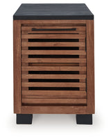 Kallari Warm Brown/Black Chair Side End Table - Ornate Home