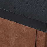 Kallari Warm Brown/Black Chair Side End Table - Ornate Home