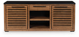 Kallari Warm Brown/Black Credenza (Online Special Price) - Ornate Home