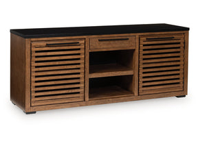 Kallari Warm Brown/Black Credenza - Ornate Home