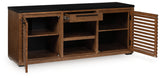 Kallari Warm Brown/Black Credenza - Ornate Home