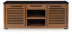 Kallari Warm Brown/Black Credenza - Ornate Home