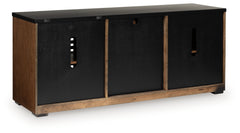 Kallari Warm Brown/Black Credenza - Ornate Home