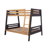 Kallen Oak Twin/Full Bunk Bed w/ Mattress - Ornate Home