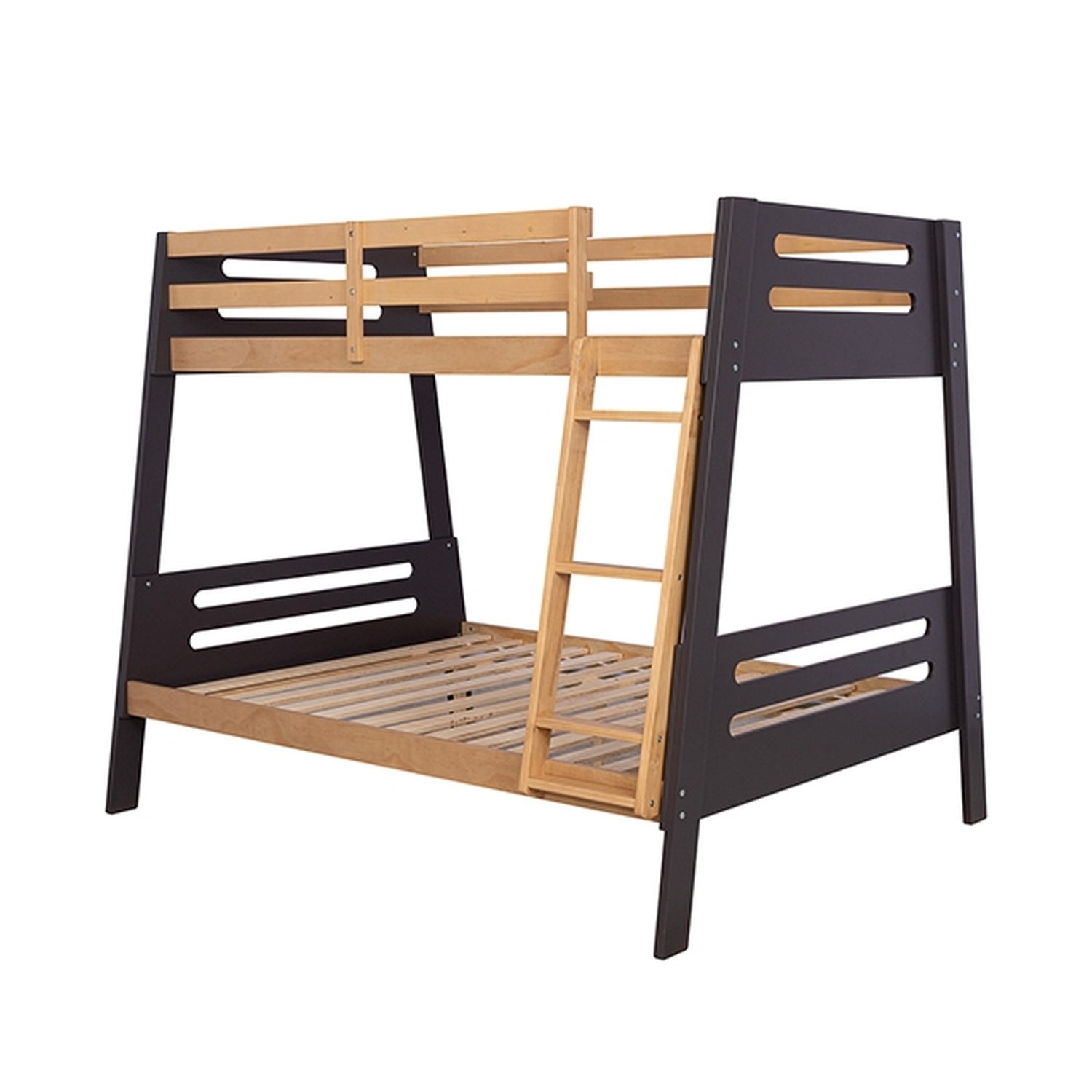 Kallen Oak Twin/Full Bunk Bed w/ Mattress - Ornate Home