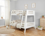 Kallen White Twin/Full Bunk Bed - Ornate Home