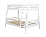 Kallen White Twin/Full Bunk Bed - Ornate Home