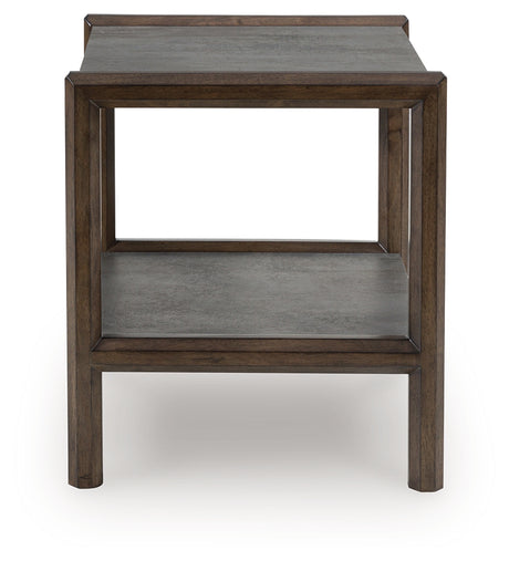 Kallenny Brown/Gray Rectangular End Table - Ornate Home
