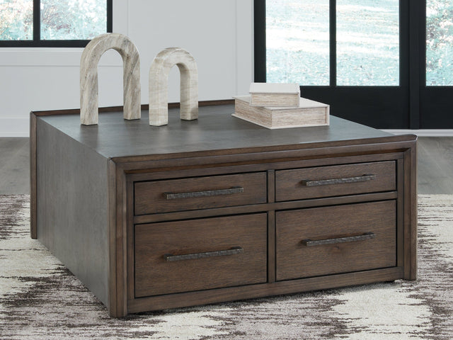 Kallenny Brown/Gray Square Cocktail Table (Online Special Price) - Ornate Home