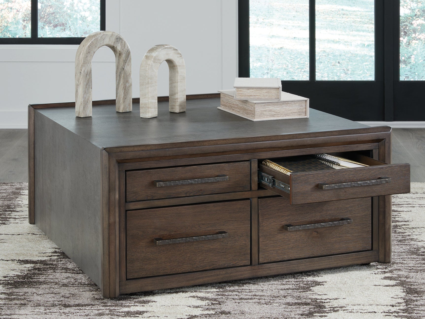 Kallenny Brown/Gray Square Cocktail Table (Online Special Price) - Ornate Home