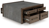Kallenny Brown/Gray Square Cocktail Table - Ornate Home