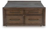 Kallenny Brown/Gray Square Cocktail Table - Ornate Home