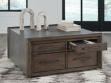 Kallenny Brown/Gray Square Cocktail Table - Ornate Home