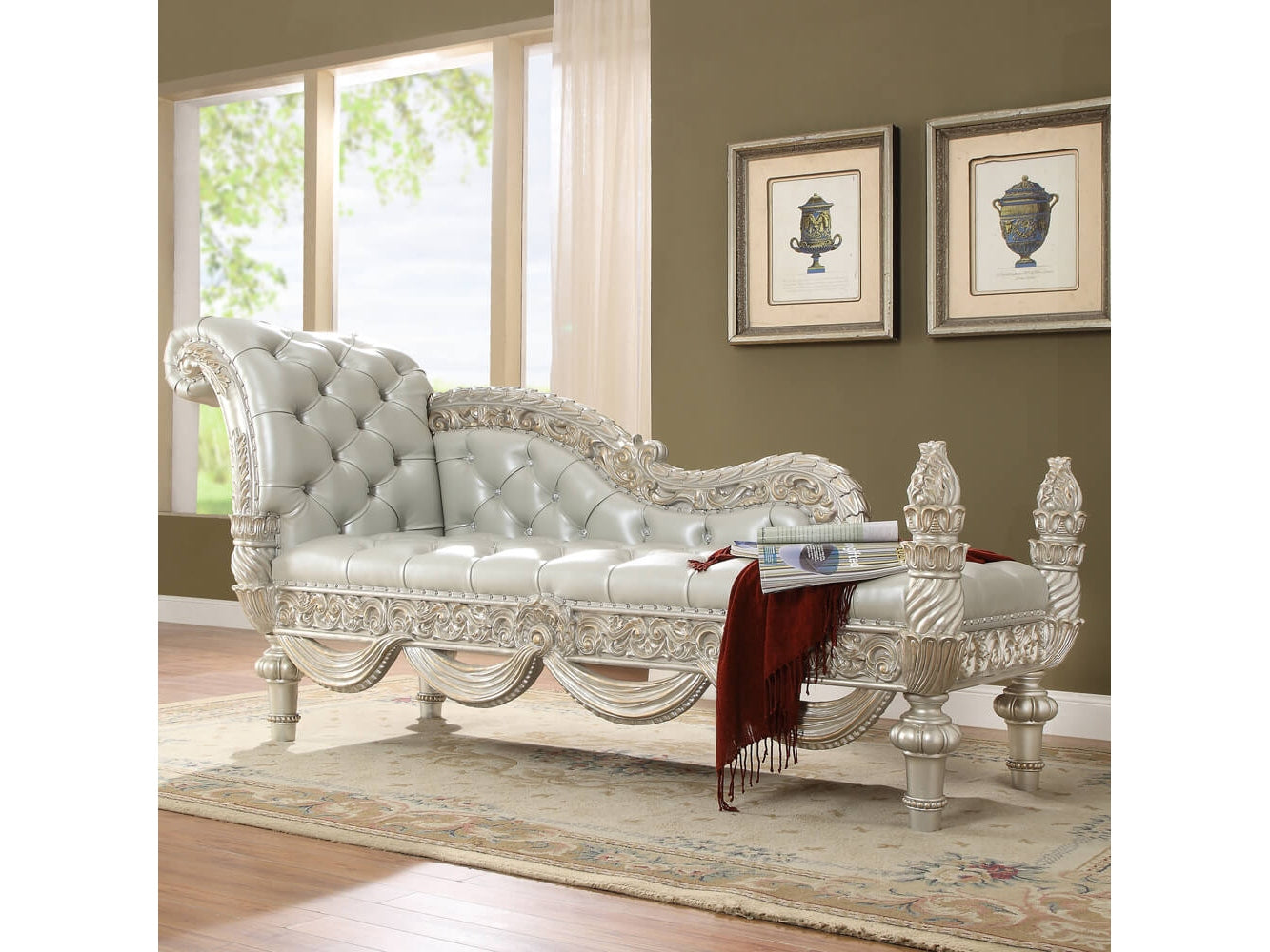 Kallista Silver Bench  / HD-8088 - Ornate Home