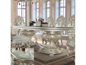 Kallista Silver Rectangular Dining Table  / HD-8088 - Ornate Home