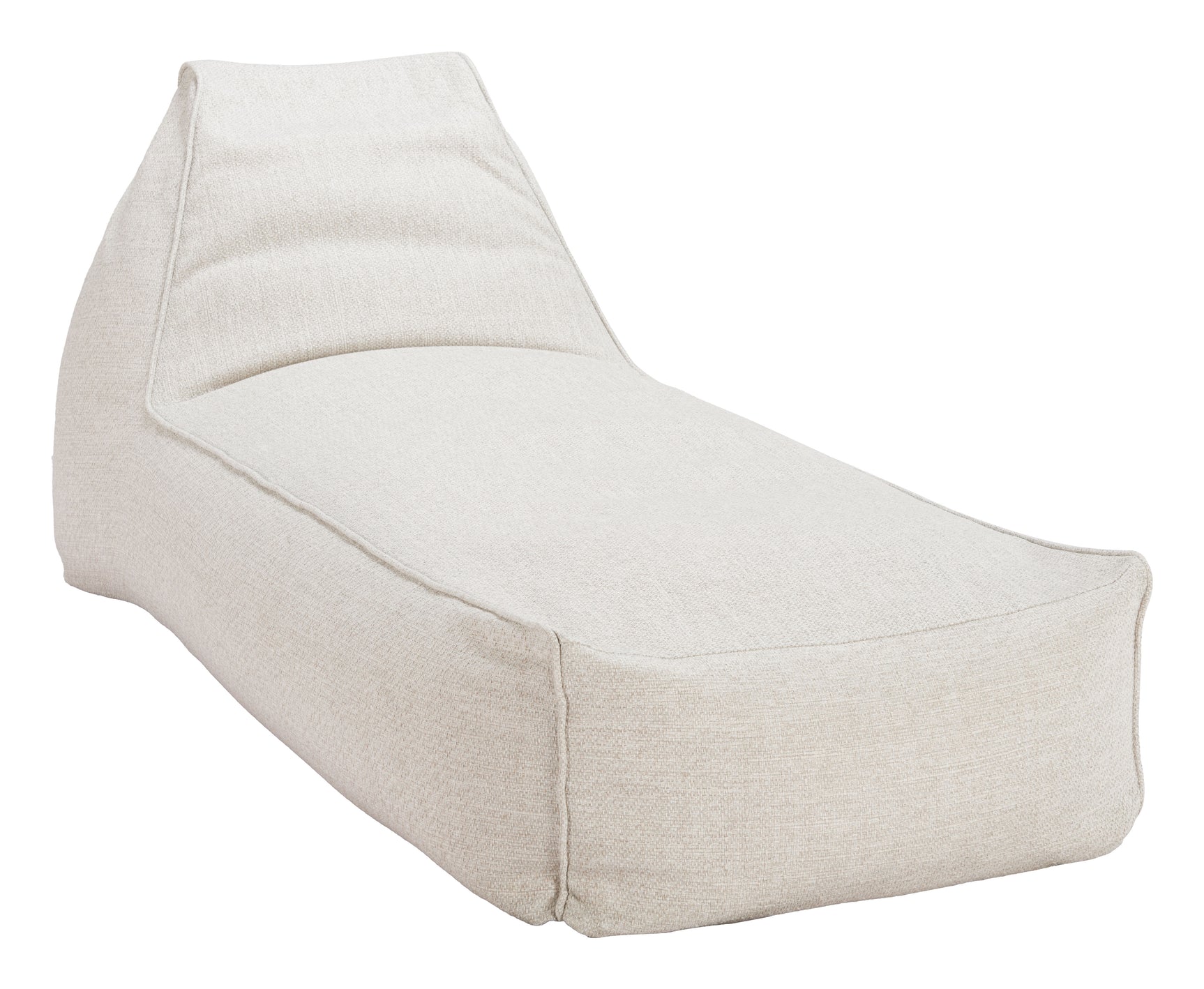 Kalm Beige Chaise Lounge - Ornate Home