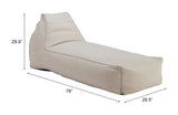 Kalm Beige Chaise Lounge - Ornate Home