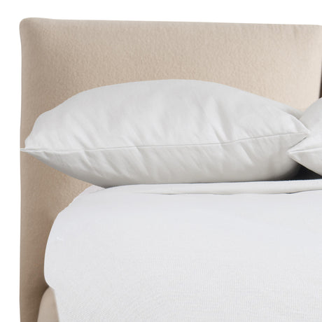 Kalo Beige Fabric Panel King Bed - Ornate Home