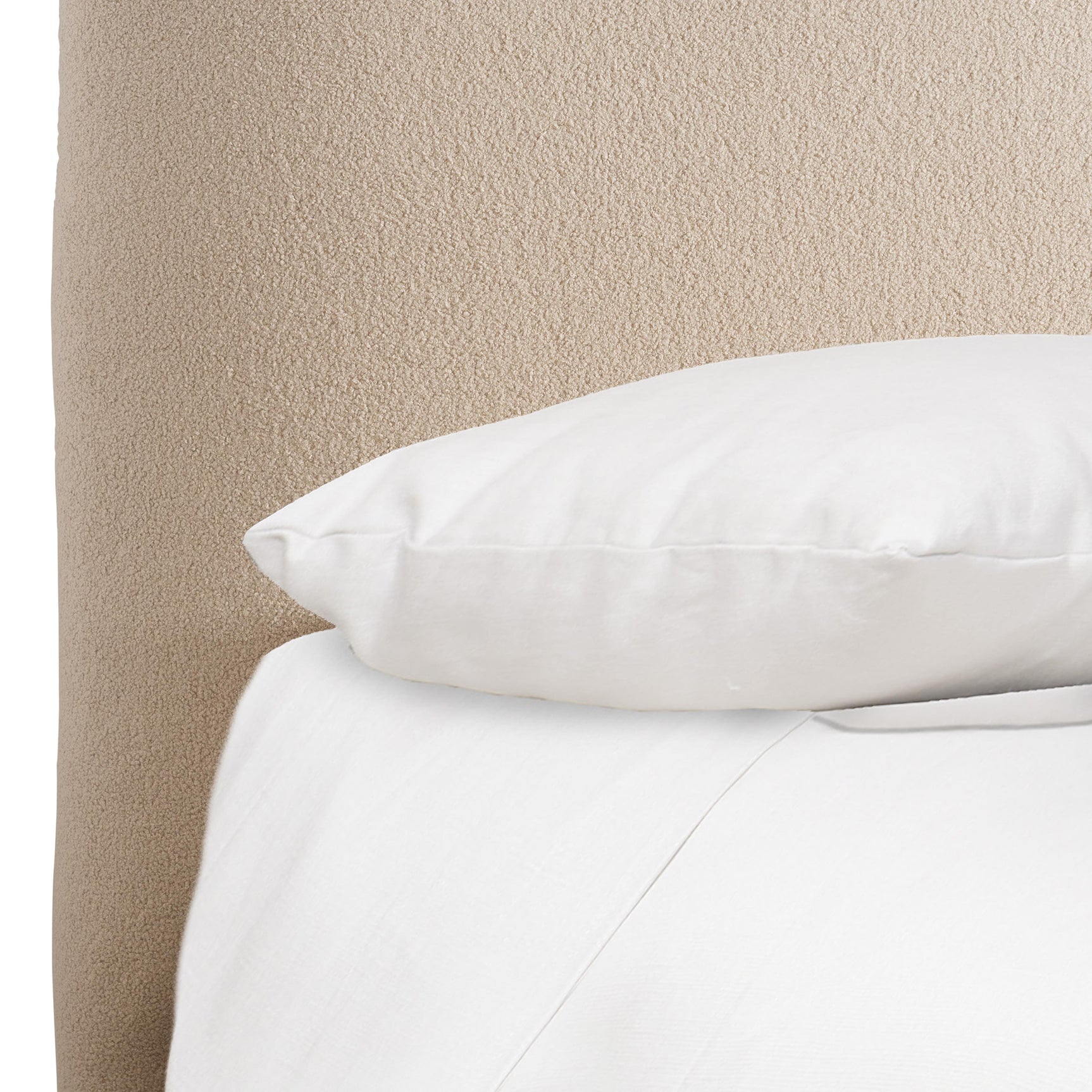 Kalo Beige Fabric Panel King Bed - Ornate Home