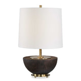 Kalo Brown Semi-Circular Table Lamp - Ornate Home