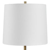 Kalo Brown Semi-Circular Table Lamp - Ornate Home