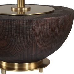 Kalo Brown Semi-Circular Table Lamp - Ornate Home
