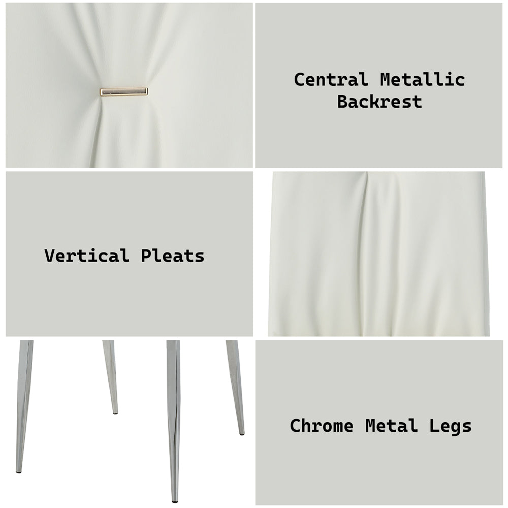 Kamaile White Side Chair (Set of 2) - Ornate Home