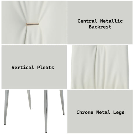 Kamaile White Side Chair (Set of 2) - Ornate Home