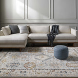 Kamau Cream & Blue Area Rug - Clearance - Ornate Home