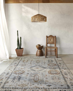 Kamau Cream & Blue Area Rug - Clearance - Ornate Home