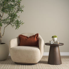 Kambal Copper Rust 13x21 Cotton Pillow Cover with Non-Allergen Filler