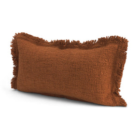 Kambal Copper Rust 14x26 Cotton Decorative Pillow Cover - Ornate Home