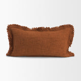 Kambal Copper Rust 14x26 Cotton Decorative Pillow Cover - Ornate Home