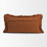 Kambal Copper Rust 14x26 Cotton Decorative Pillow Cover - Ornate Home