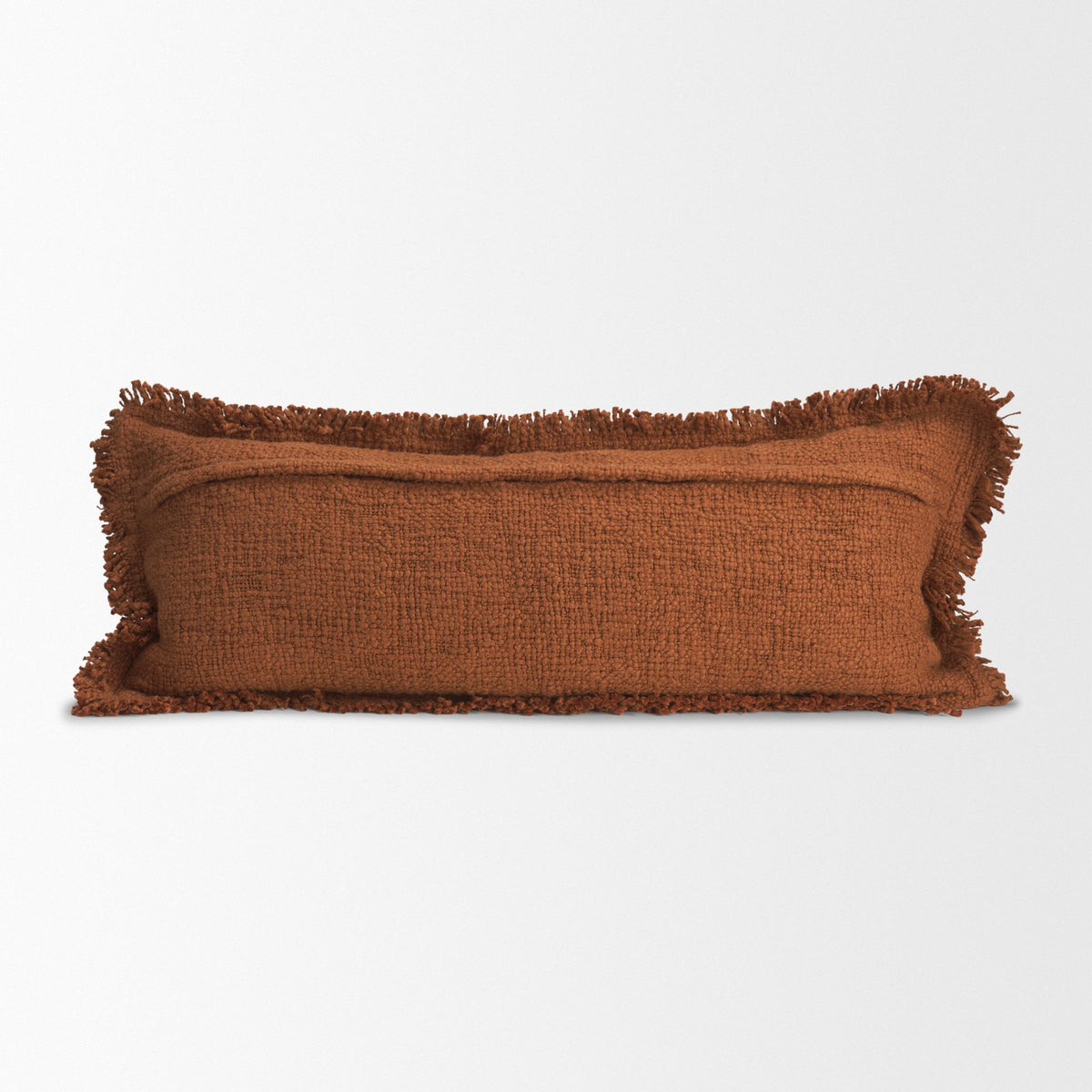 Kambal Copper Rust 14x36 Cotton Pillow Cover with Down Filler - Ornate Home