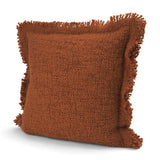 Kambal Copper Rust 20x20 Cotton Pillow Cover with Down Filler - Ornate Home