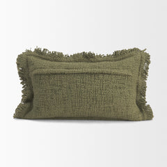 Kambal Evergreen 13x21 Cotton Decorative Pillow Cover - Ornate Home