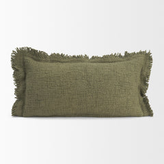 Kambal Evergreen 14x26 Cotton Pillow Cover with Down Filler - Ornate Home