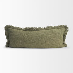 Kambal Evergreen 14x36 Cotton Decorative Pillow Cover - Ornate Home