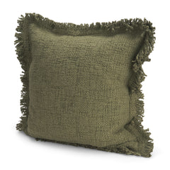 Kambal Evergreen 20x20 Cotton Pillow Cover with Down Filler - Ornate Home