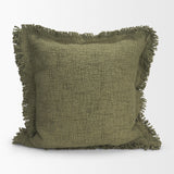 Kambal Evergreen 20x20 Cotton Pillow Cover with Down Filler - Ornate Home