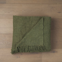 Kambal Evergreen Woven Cotton Throw Blanket - Ornate Home