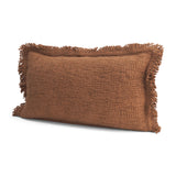 Kambal Mahogany 14x26 Cotton Pillow Cover with Down Filler - Ornate Home