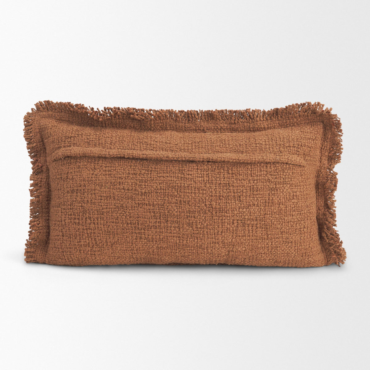 Kambal Mahogany 14x26 Cotton Pillow Cover with Down Filler - Ornate Home