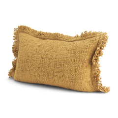 Kambal Mustard 13x21 Cotton Decorative Pillow Cover - Ornate Home