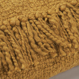 Kambal Mustard Woven Cotton Throw Blanket - Ornate Home