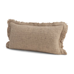 Kambal Sand 14x26 Cotton Pillow Cover with Down Filler - Ornate Home