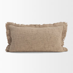 Kambal Sand 14x26 Cotton Pillow Cover with Down Filler - Ornate Home